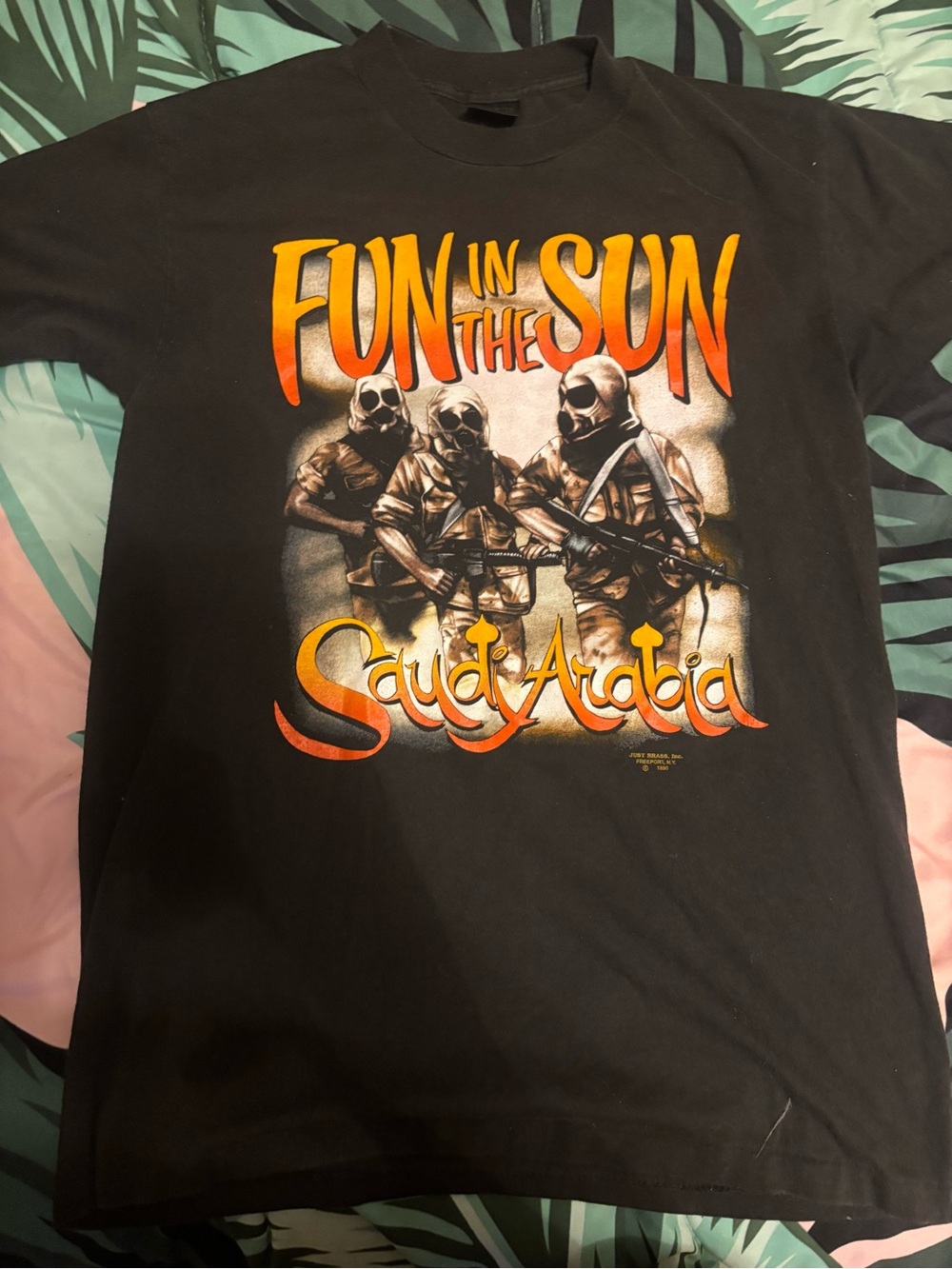 Black 'Fun In The Sun Saudi Arabia' Graphic Tee